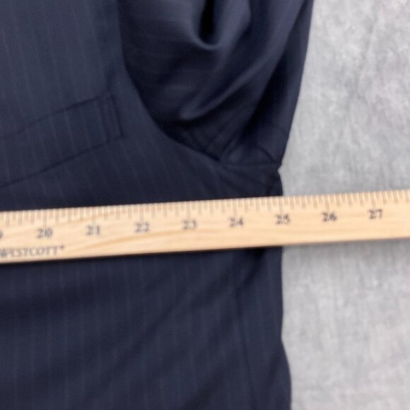 Brooks Brothers Blazer‎ Men 48 Blue Pinstripe Bespoke Classic Career USA VTG - Picture 3 of 13